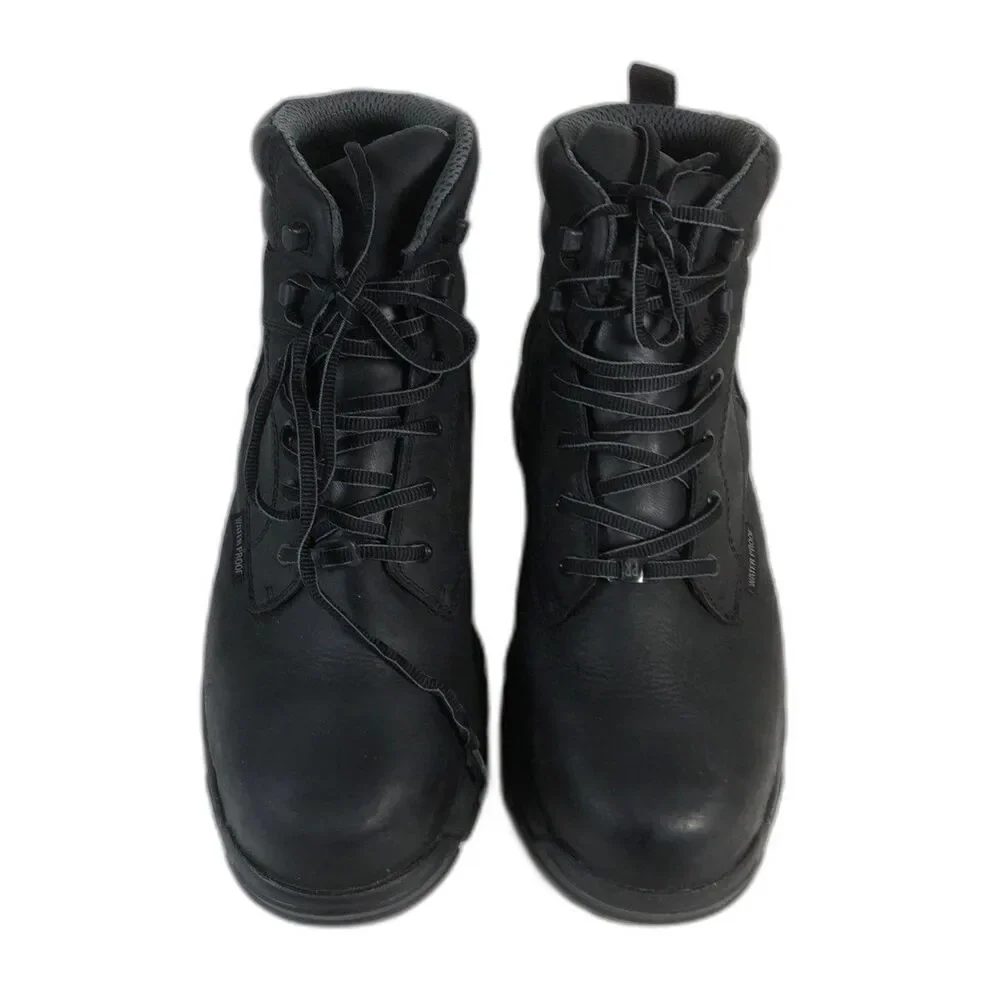 Hytest Men's Black Leather Apex 2 Pike Work Boots - Size 12 W